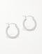 Twisted Elegance Hoop Earrings: Handcrafted Sterling Silver